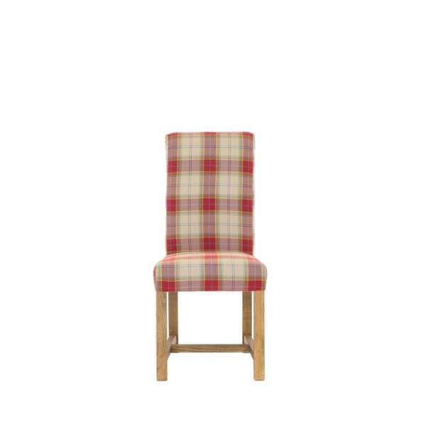 RUSTIK 2 Gepolsterter Stuhl mit Holzbeinen