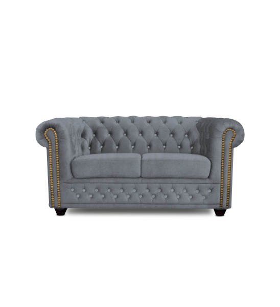CAREGGI 2-Sitzer Sofa im Chesterfield-Stil mit Auswahlmöglichkeiten