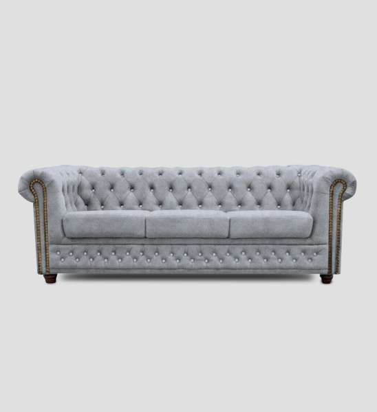 CAREGGI 3-Sitzer Sofa im Chesterfield-Stil mit Auswahlmöglichkeiten