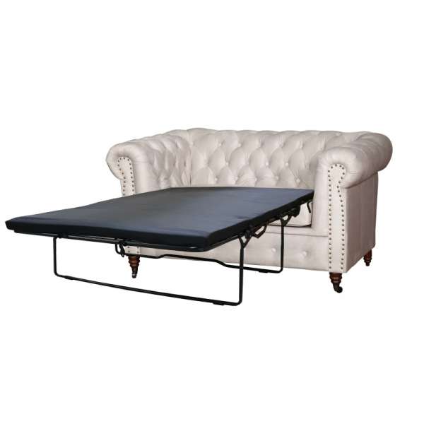 RIFREDI 2-Sitzer-Sofa mit Schlaffunktion im Chesterfield-Stil - Stoffauswahlmöglichkeiten