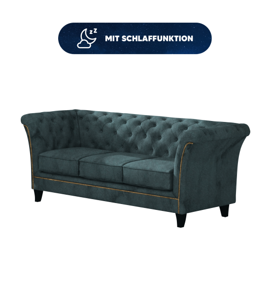 GALLUZZO 3-Sitzer-Sofa mit Schlaffunktion im Chesterfield-Stil - Auswahlmöglichkeiten